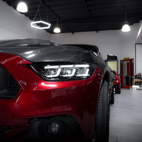 2015-2017 Ford Mustang S650 Style LED DRL Headlights - AutoLEDTech.com