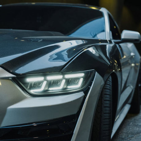 2015-2017 Ford Mustang S650 Style LED DRL Headlights - AutoLEDTech.com