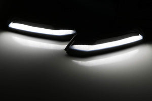 2015-2017 Ford Mustang Smoked Clear Sequential Switchback LED Side Marker Lights - AutoLEDTech.com