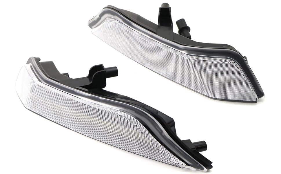 2015-2017 Ford Mustang Smoked Clear Sequential Switchback LED Side Marker Lights - AutoLEDTech.com