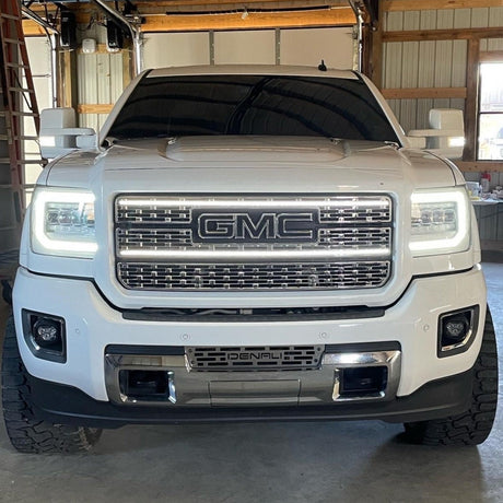 2015-2019 GMC Sierra HD 2500 3500 LED Grill Accent Lights Kit - AutoLEDTech.com
