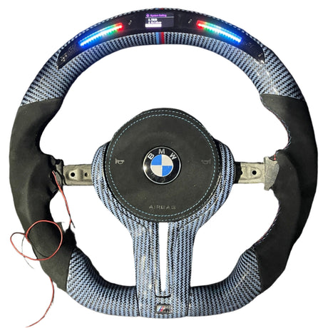 2015-2020 BMW M2 M3 M4 Custom Carbon Fiber Steering Wheel - AutoLEDTech.com