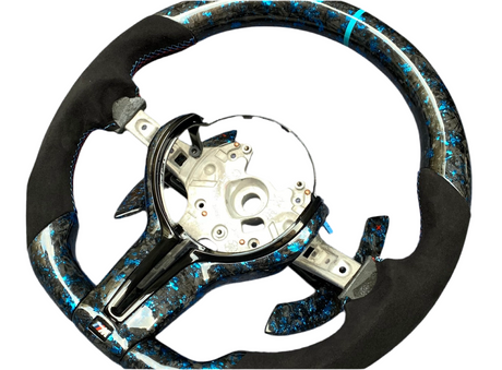 2015-2020 BMW M2 M3 M4 Custom Carbon Fiber Steering Wheel - AutoLEDTech.com