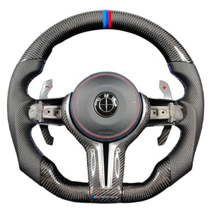 2015-2020 BMW M2 M3 M4 Custom Carbon Fiber Steering Wheel - AutoLEDTech.com