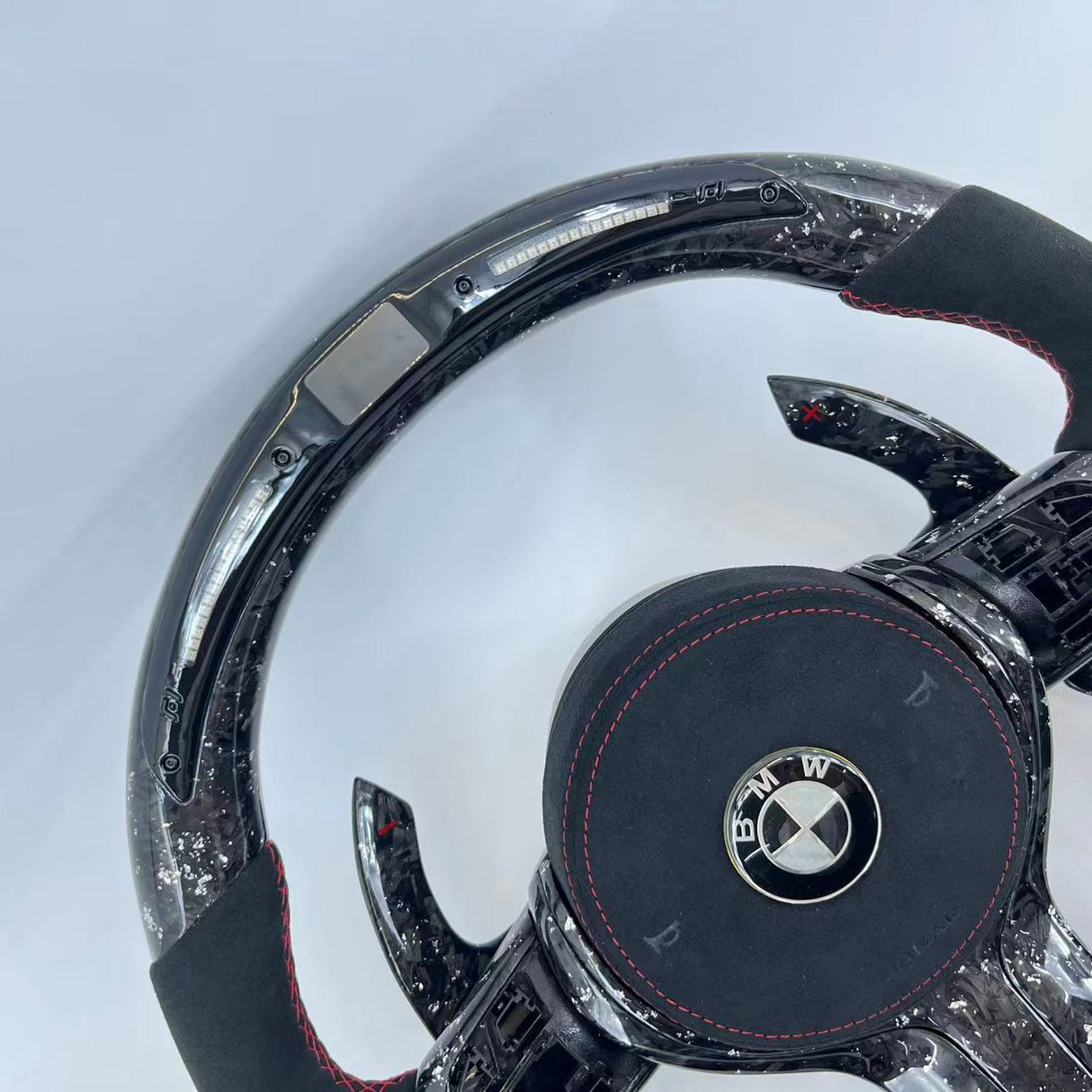 2015-2020 BMW M2 M3 M4 Custom Carbon Fiber Steering Wheel - AutoLEDTech.com