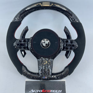 2015-2020 BMW M2 M3 M4 Custom Carbon Fiber Steering Wheel - AutoLEDTech.com