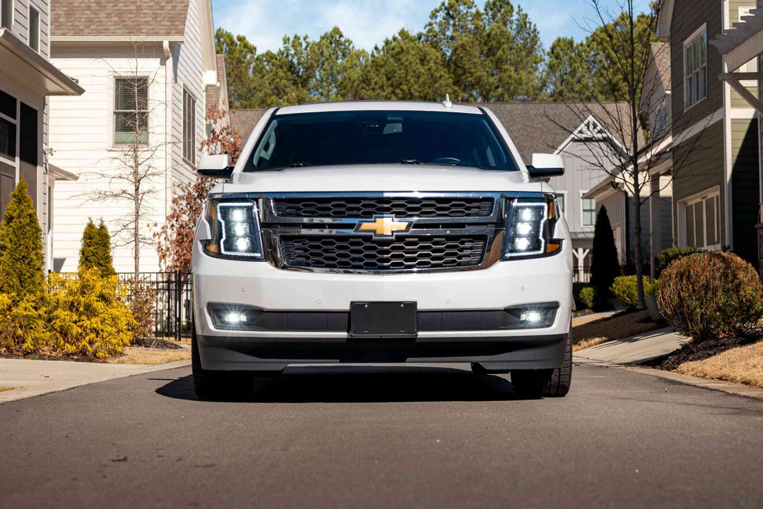 2015-2020 Chevrolet Tahoe Suburban LED DRL Projector Replacement Headlights - AutoLEDTech.com