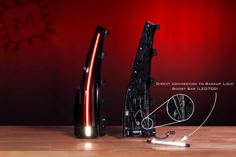 2015-2020 Chevrolet Tahoe Suburban Smoked XB LED Tail Lights Assemblies - Fits all models - AutoLEDTech.com