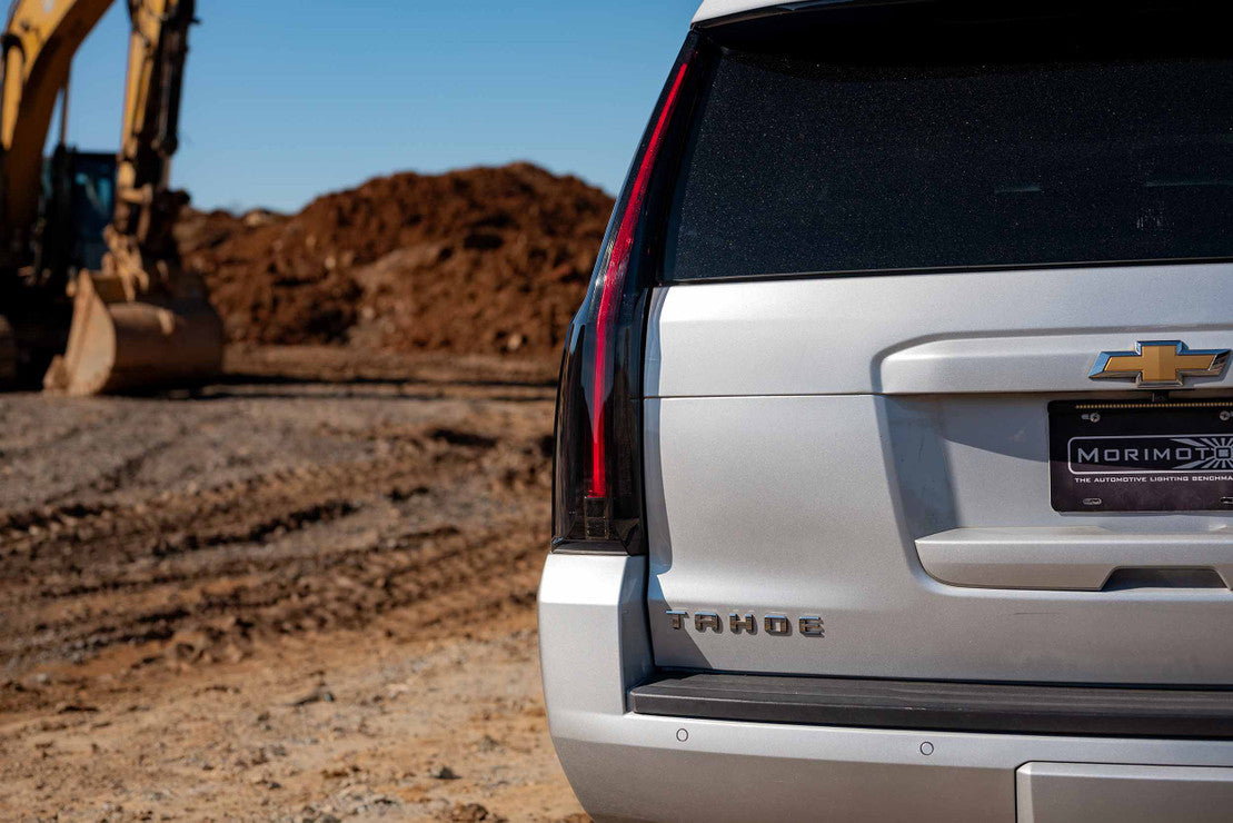 2015-2020 Chevrolet Tahoe Suburban Smoked XB LED Tail Lights Assemblies - Fits all models - AutoLEDTech.com