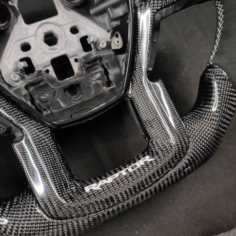 2015-2020 Ford Raptor F150 Custom Carbon Fiber Steering Wheel - AutoLEDTech.com