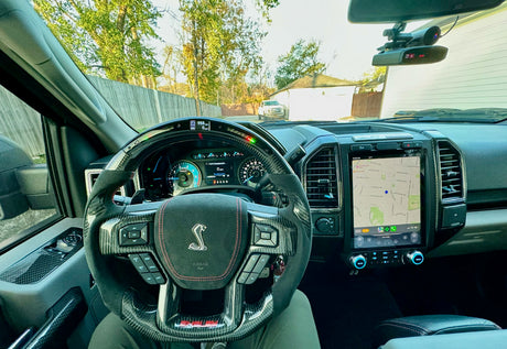 2015-2020 Ford Raptor F150 Custom Carbon Fiber Steering Wheel - AutoLEDTech.com