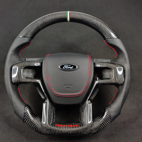 2015-2020 Ford Raptor F150 Custom Carbon Fiber Steering Wheel - AutoLEDTech.com