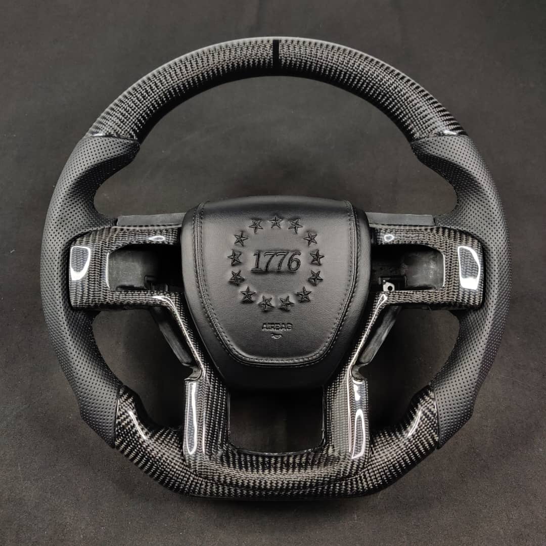 2015-2020 Ford Raptor F150 Custom Carbon Fiber Steering Wheel - AutoLEDTech.com