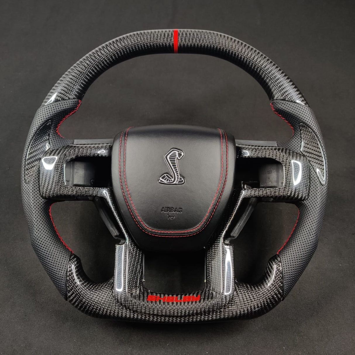 2015-2020 Ford Raptor F150 Custom Carbon Fiber Steering Wheel - AutoLEDTech.com