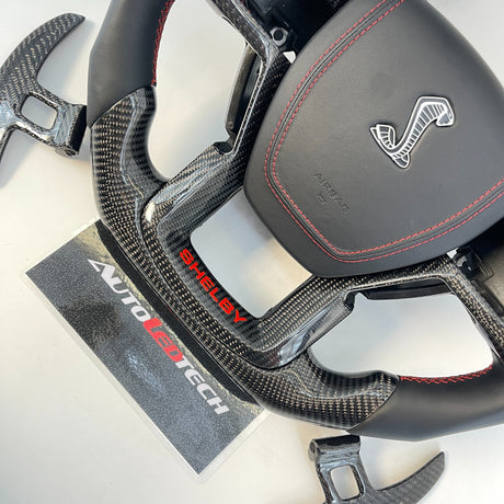 2015-2020 Ford Raptor F150 Custom Carbon Fiber Steering Wheel - AutoLEDTech.com