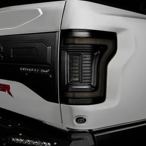 2015-2020 Ford F150 & Raptor Red Smoked LED Flush Mount Tail Lights - AutoLEDTech.com