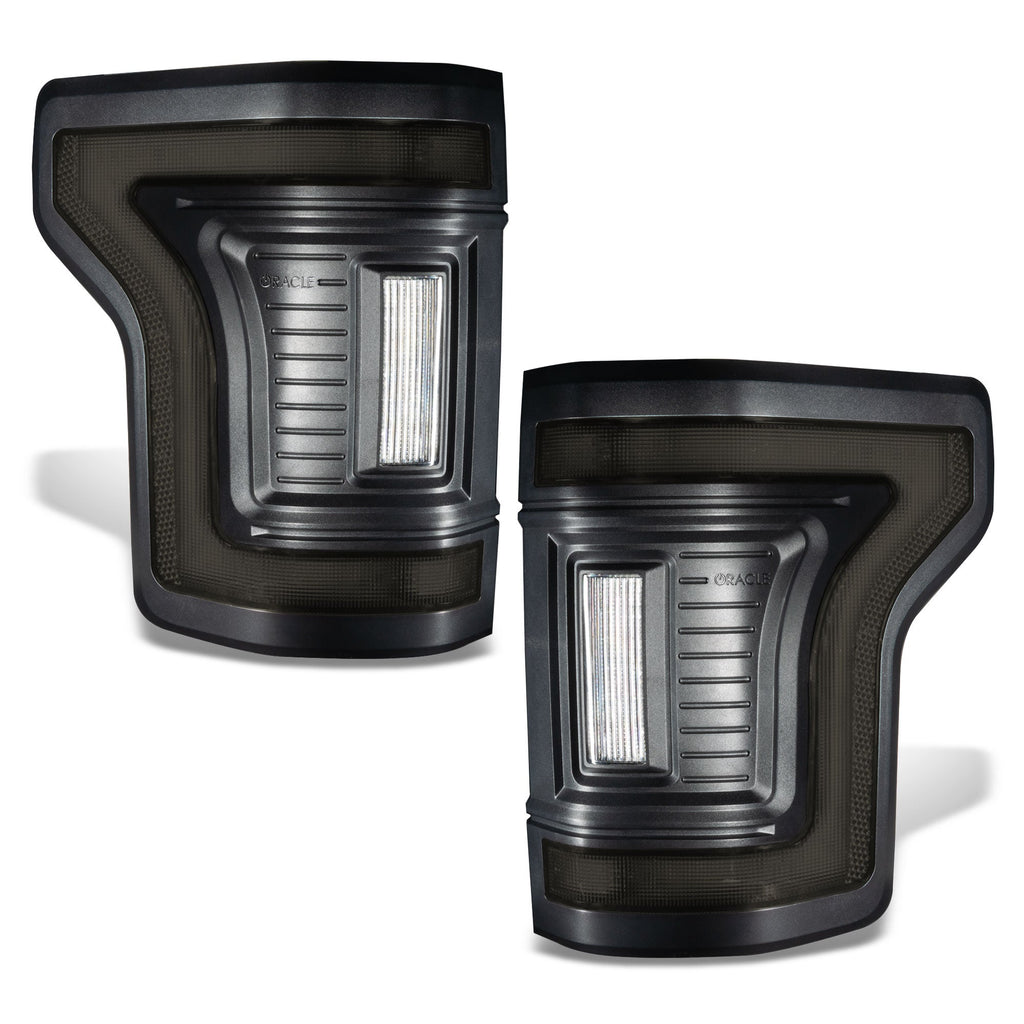 2015-2020 Ford F150 & Raptor Red Smoked LED Flush Mount Tail Lights - AutoLEDTech.com
