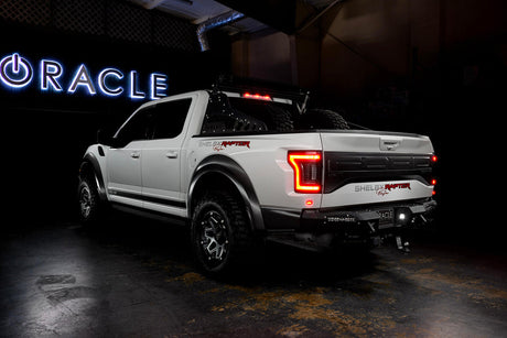 2015-2020 Ford F150 & Raptor Red Smoked LED Flush Mount Tail Lights - AutoLEDTech.com
