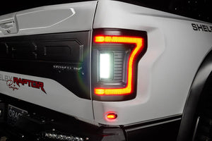 2015-2020 Ford F150 & Raptor Red Smoked LED Flush Mount Tail Lights - AutoLEDTech.com
