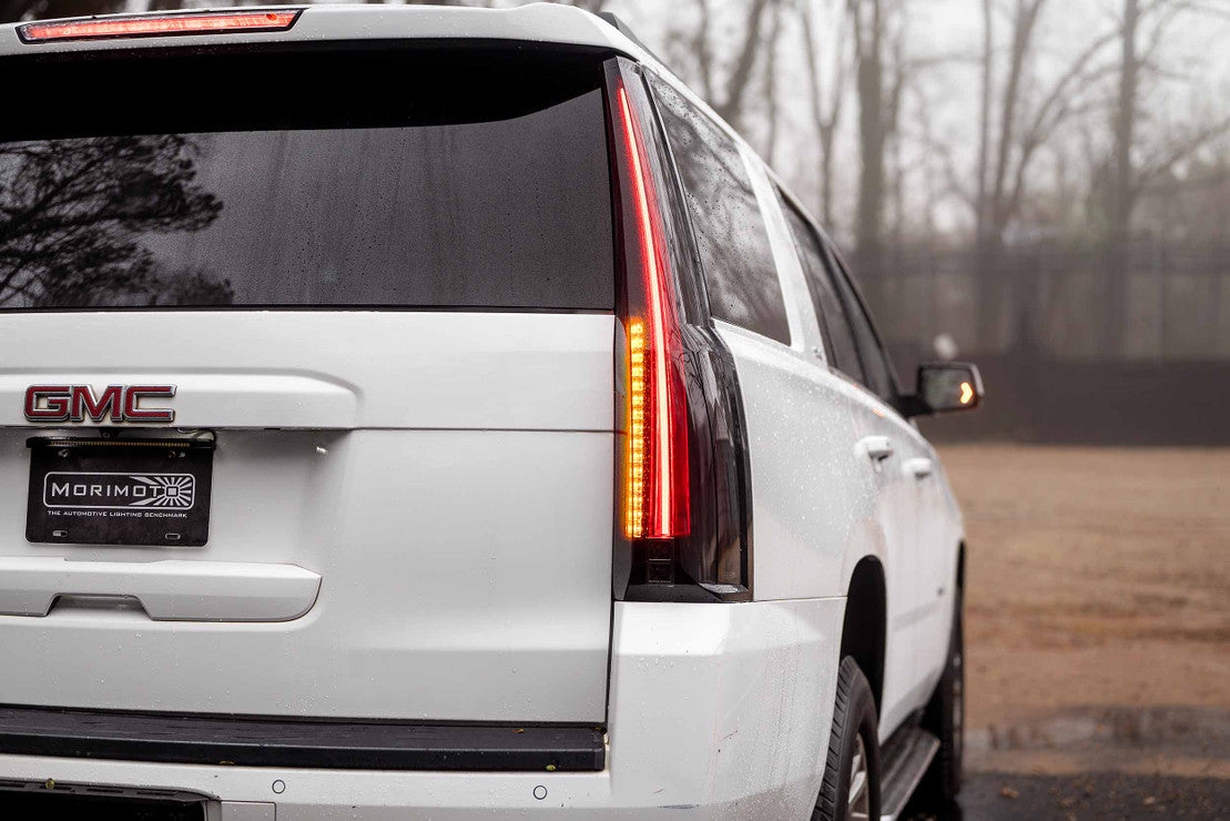 2015-2020 GMC Yukon Smoked XB LED Tail Lights Assemblies - Fits all models - AutoLEDTech.com
