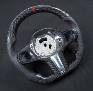 2015-2020 BMW M2 M3 M4 Custom Carbon Fiber Steering Wheel - AutoLEDTech.com