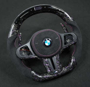 2015-2020 BMW M2 M3 M4 Custom Carbon Fiber Steering Wheel - AutoLEDTech.com