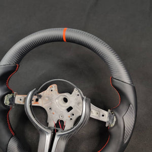 2015-2020 BMW M2 M3 M4 Custom Carbon Fiber Steering Wheel - AutoLEDTech.com