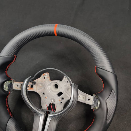 2015-2020 BMW M2 M3 M4 Custom Carbon Fiber Steering Wheel - AutoLEDTech.com