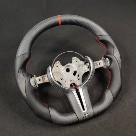 2015-2020 BMW M2 M3 M4 Custom Carbon Fiber Steering Wheel - AutoLEDTech.com