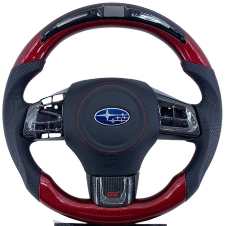 2015-2021 Subaru WRX/STI Custom Carbon Fiber Steering Wheel - AutoLEDTech.com