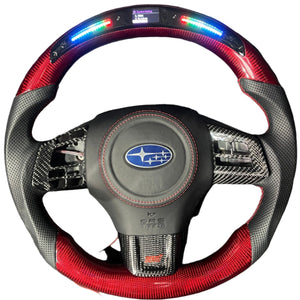 2015-2021 Subaru WRX/STI Custom Carbon Fiber Steering Wheel - AutoLEDTech.com