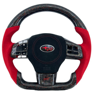 2015-2021 Subaru WRX/STI Custom Carbon Fiber Steering Wheel - AutoLEDTech.com