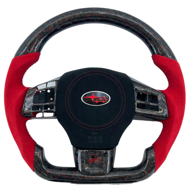2015-2021 Subaru WRX/STI Custom Carbon Fiber Steering Wheel - AutoLEDTech.com