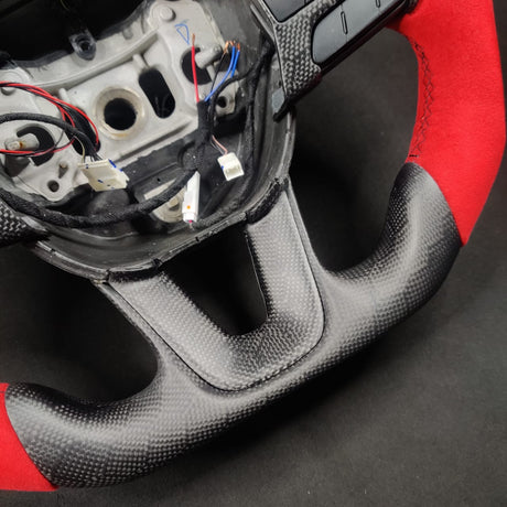 2015-2023 Dodge Charger Challenger Custom Carbon Fiber LED Steering Wheel - AutoLEDTech.com