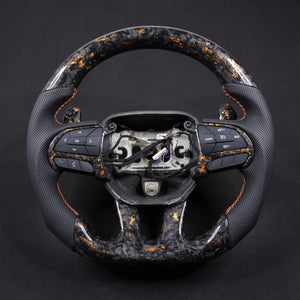 2015-2023 Dodge Charger Challenger Custom Carbon Fiber LED Steering Wheel - AutoLEDTech.com