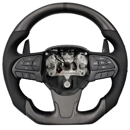 2015-2023 Chrysler 300 Custom Carbon Fiber Steering Wheel - AutoLEDTech.com