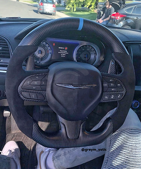 2015-2023 Chrysler 300 Custom Carbon Fiber Steering Wheel - AutoLEDTech.com