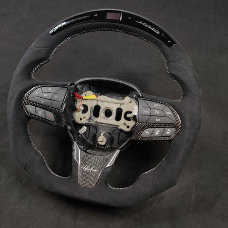 2015-2023 Chrysler 300 Custom Carbon Fiber Steering Wheel - AutoLEDTech.com