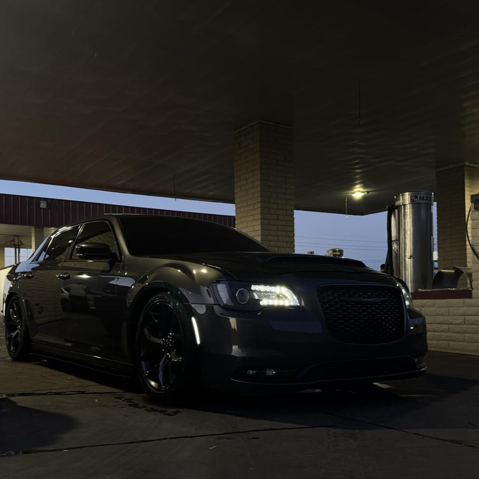 2015-2023 Chrysler 300 SCANNING White LED Smoked Side Marker Lights - AutoLEDTech.com
