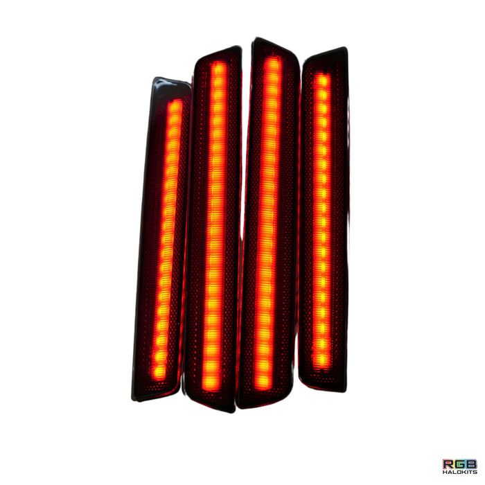 2015-2023 Dodge Challenger RGB Flow Series LED Smoked Side Marker Lights - AutoLEDTech.com