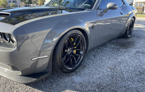 2015-2023 Dodge Challenger Widebody SCANNING White LED Smoked Side Marker Lights - AutoLEDTech.com