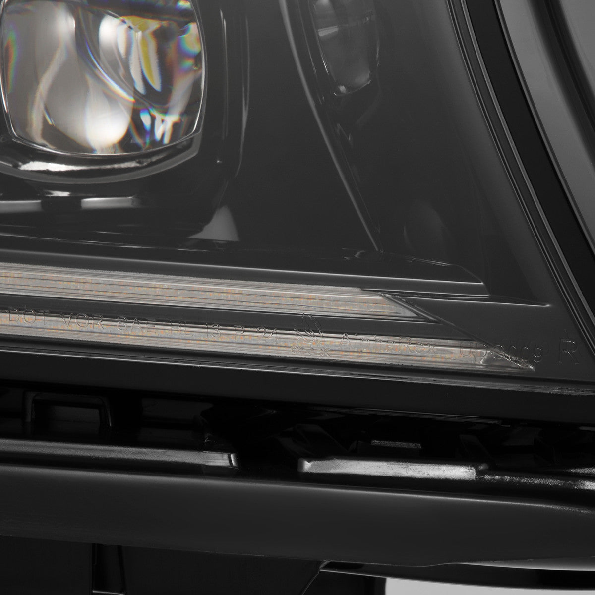 2015-2023 Dodge Charger Alpharex Nova LED Projector Headlights (Alpha Black) - AutoLEDTech.com