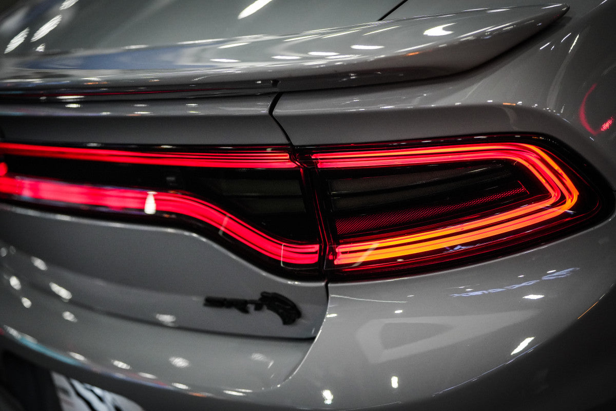 2015-2023 Dodge Charger Alpharex Nova LED Projector Headlights (Alpha Black) - AutoLEDTech.com