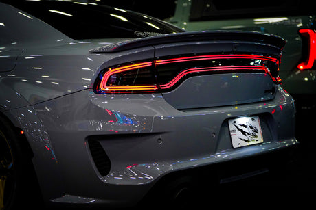 2015-2023 Dodge Charger Alpharex Nova LED Projector Headlights (Alpha Black) - AutoLEDTech.com