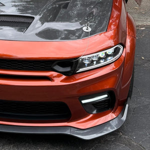 2015-2023 Dodge Charger Alpharex Nova LED Projector Headlights (Alpha Black) - AutoLEDTech.com