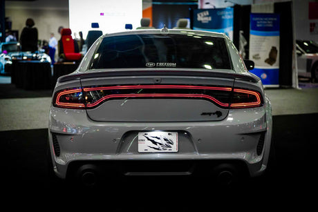 2015-2023 Dodge Charger Alpharex Nova LED Projector Headlights (Alpha Black) - AutoLEDTech.com