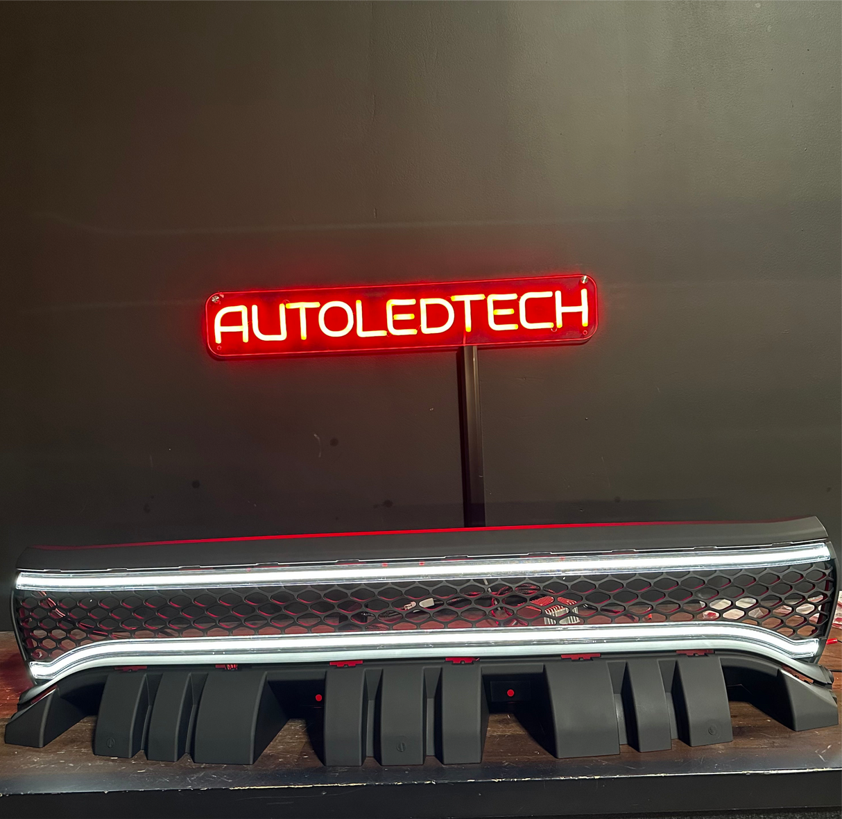 2015-2023 Dodge Charger ANIMATED STARTUP LED DRL Grill Light Assembly - AutoLEDTech.com