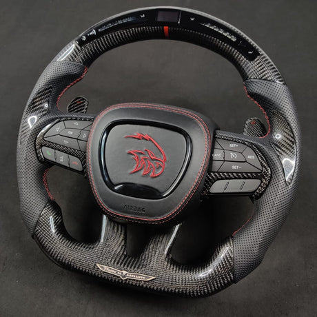 2015-2023 Dodge Charger Challenger Durango Custom Airbag Cover - AutoLEDTech.com