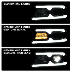 2015-2023 Dodge Charger Durango-Style RGBW Flow Series LED DRL Headlights - AutoLEDTech.com