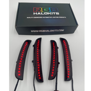 2015-2023 Dodge Charger RGB Flow Series LED Smoked Side Marker Lights - AutoLEDTech.com